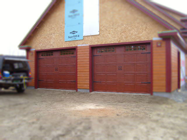 Front View of Two Garage Doors