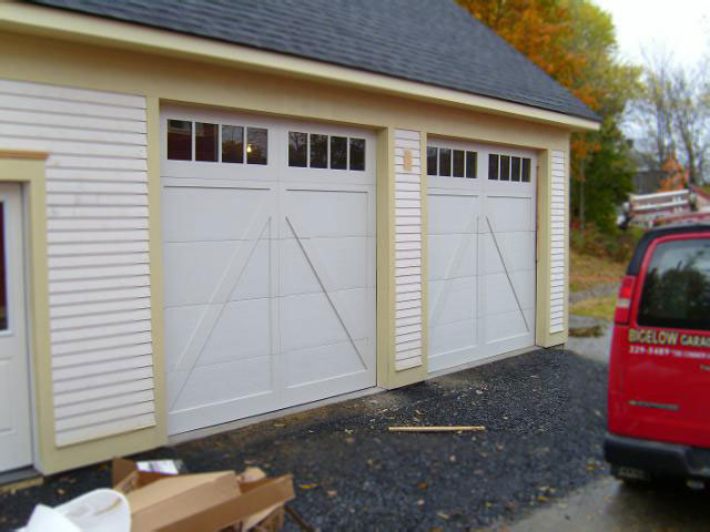 Side View of a Residential Garage Door