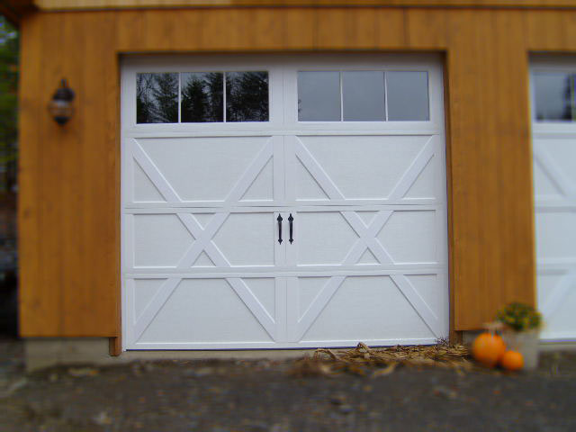 Close Up View of a  Residential Garage Door 