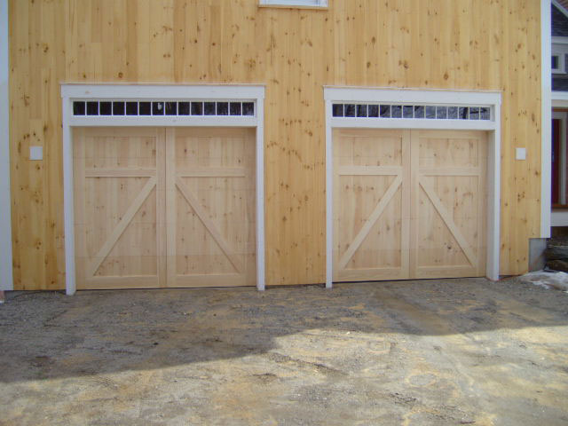 Two Closed Garage Doors