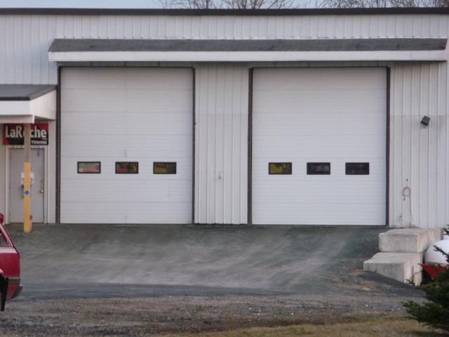 Two Commercial White Color Garage Doors